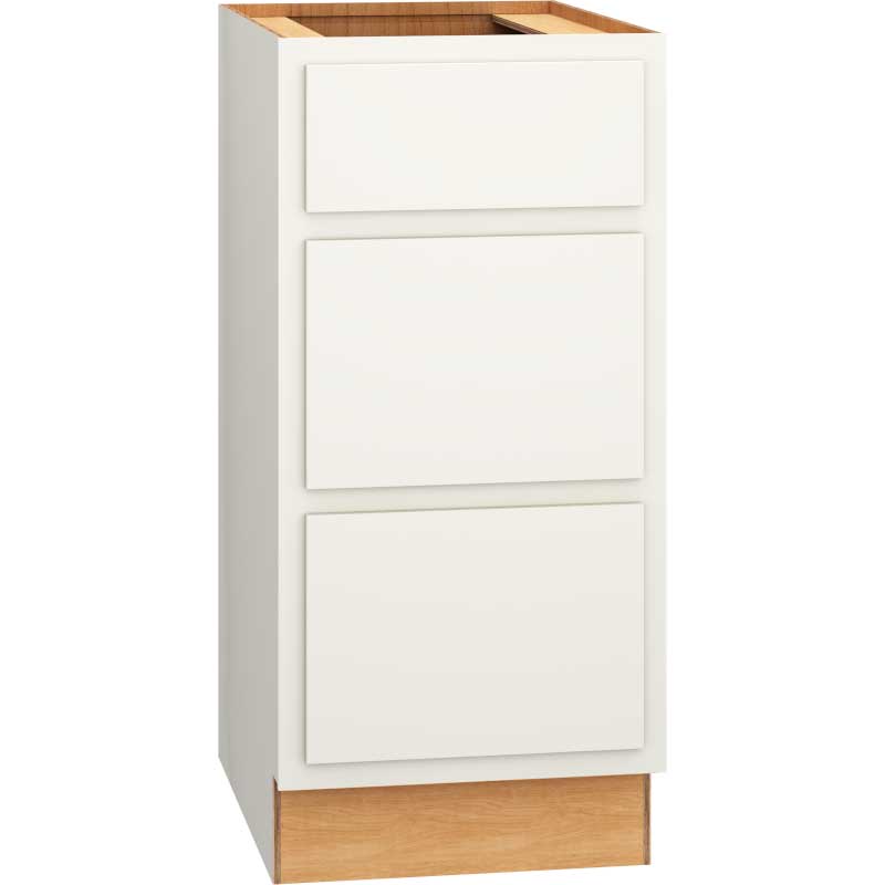 Vanity Base Cabinet with 3 Drawers in Classic Snow
