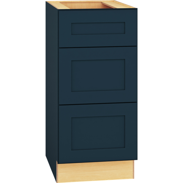 Vanity Base Cabinet with 3 Drawers in Omni Admiral