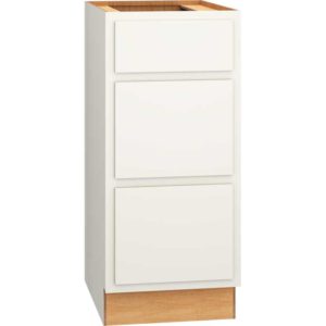 Vanity Base Cabinet with 3 Drawers in Classic Snow
