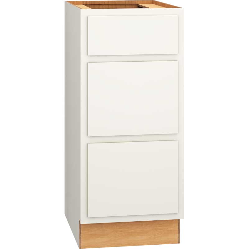 Vanity Base Cabinet with 3 Drawers in Classic Snow