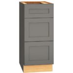 Vanity Base Cabinet with 3 Drawers in Omni Graphite