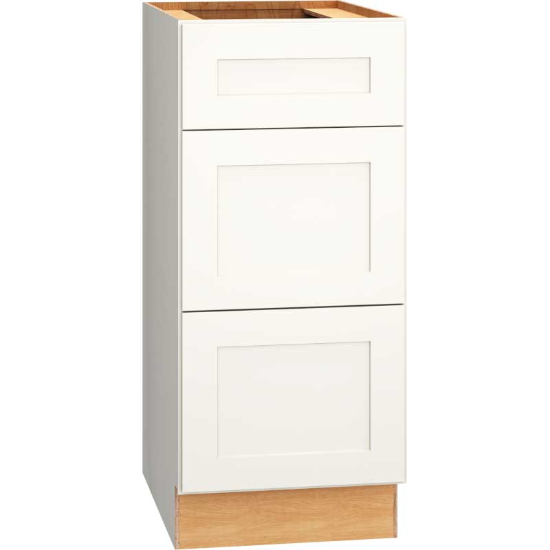 Vanity Base Cabinet with 3 Drawers in Omni Snow