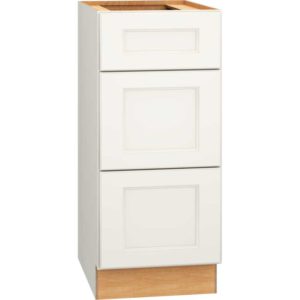 Vanity Base Cabinet with 3 Drawers in Spectra Snow