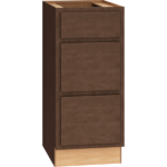 Mantra Cabinet Products SKU Number VDB153421 - Vanity Base Cabinet - 15" x 34 1/2" Vanity Base Cabinet with 3 Drawers in Classic Bark