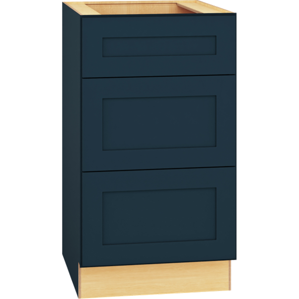 Vanity Base Cabinet with 3 Drawers in Omni Admiral
