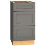 Vanity Base Cabinet with 3 Drawers in Omni Graphite