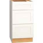 Vanity Base Cabinet with 3 Drawers in Omni Snow