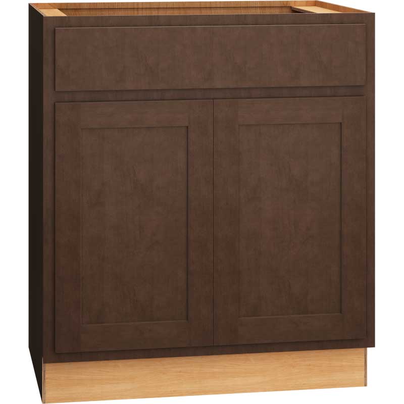 Vanity Sink Base Cabinet in Classic Bark