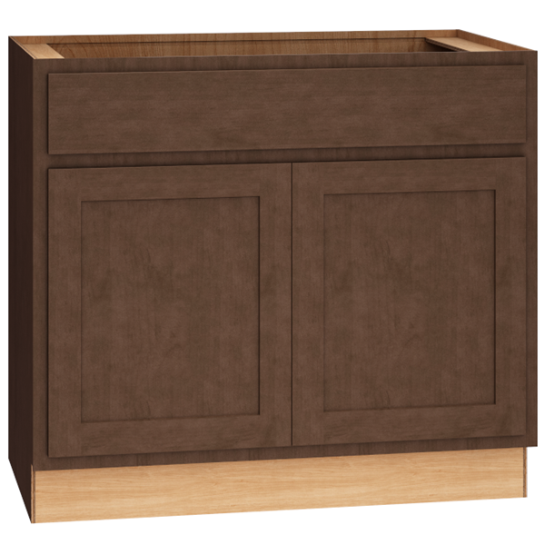 Mantra Cabinet Products SKU Number VSB3632.521 - Vanity Sink Base Cabinets - 36" x 32 1/2" Vanity Sink Base Cabinet in Classic Bark
