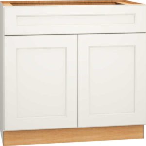 Vanity Sink Base Cabinet in Spectra Snow