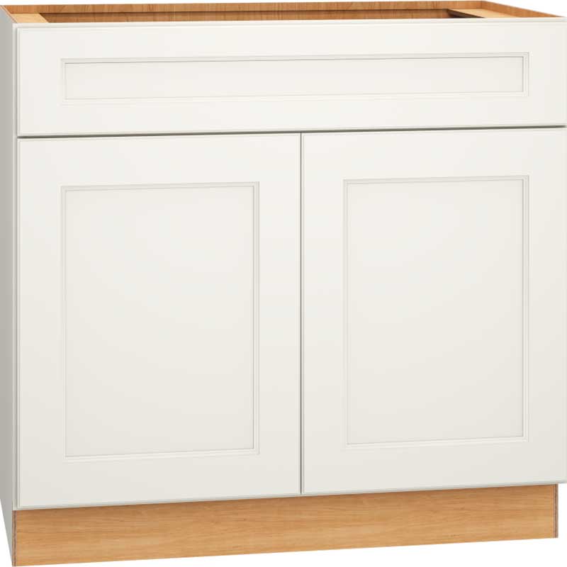 Vanity Sink Base Cabinet in Spectra Snow