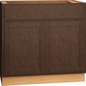 Vanity Sink Base Cabinet in Classic Bark