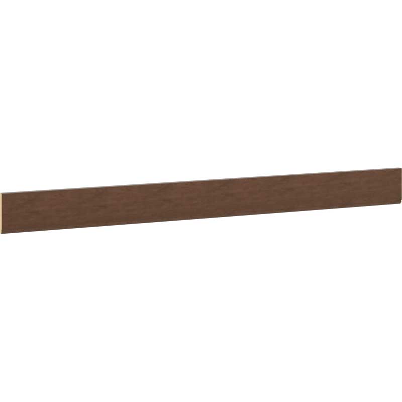 96 Inch Straight Valance Baseboard in Bark Finish