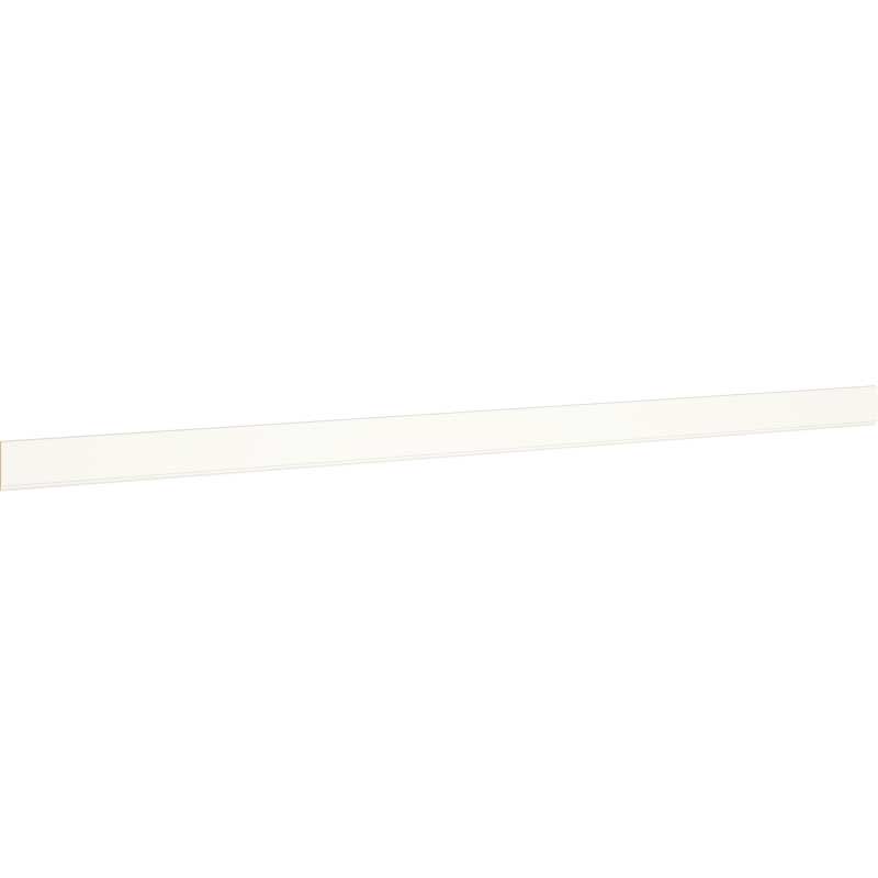 96 Inch Straight Valance Baseboard in Snow Finish