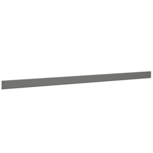 96 Inch Straight Valance Baseboard in Graphite Finish