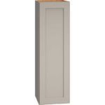 12 Inch by 39 Inch Wall Cabinet with Single Door in Omni Door Style with Mineral Finish