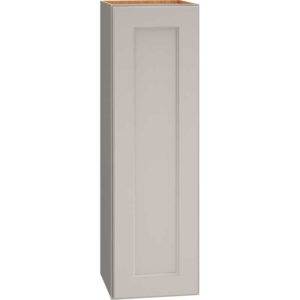 12 Inch by 39 Inch Wall Cabinet with Single Door in Spectra Door Style with Mineral Finish