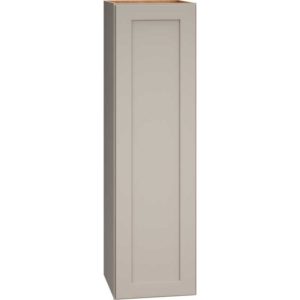 12 Inch by 42 Inch Wall Cabinet with Single Door in Omni Door Style with Mineral Finish
