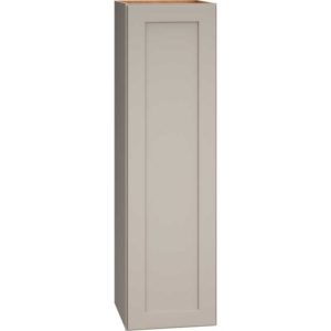 12 Inch by 42 Inch Wall Cabinet with Single Door in Omni Door Style with Mineral Finish