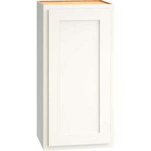 Wall Cabinet with Single Door in Classic Snow
