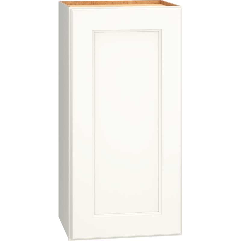 Wall Cabinet with Single Door in Spectra Snow