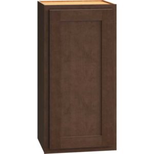 Wall Cabinet with Single Door in Classic Bark