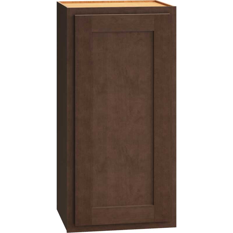 Wall Cabinet with Single Door in Classic Bark
