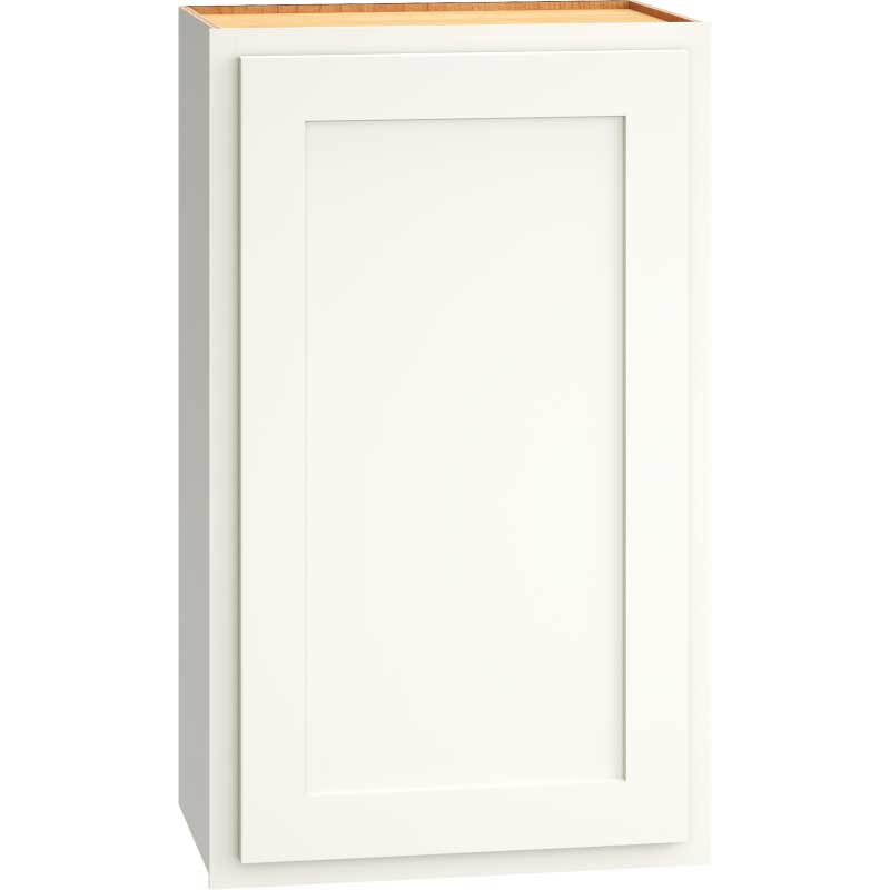 Wall Cabinet with Single Door in Classic Snow