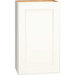Wall Cabinet with Single Door in Spectra Snow