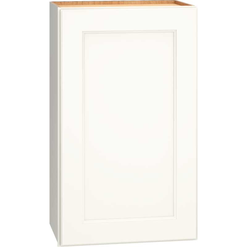 Wall Cabinet with Single Door in Spectra Snow