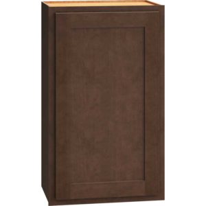 Wall Cabinet with Single Door in Classic Bark