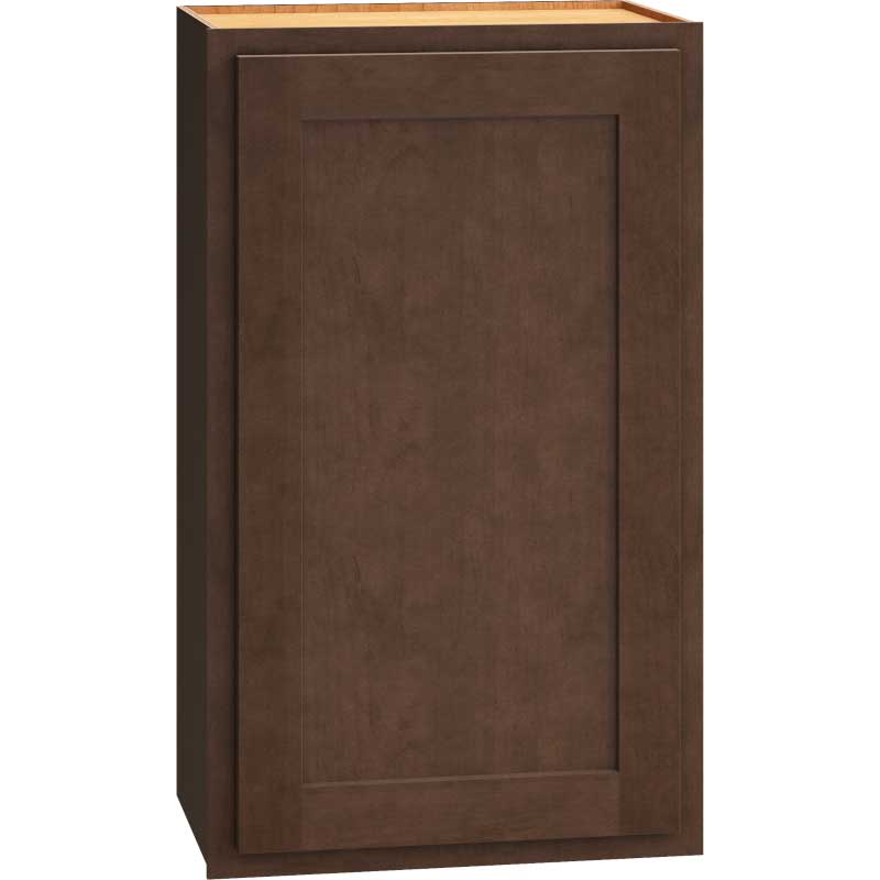 Wall Cabinet with Single Door in Classic Bark