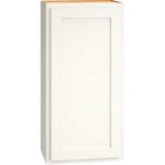 Wall Cabinet with Single Door in Classic Snow