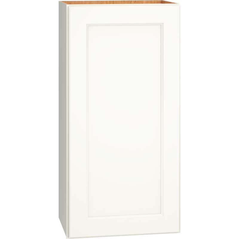 Wall Cabinet with Single Door in Spectra Snow