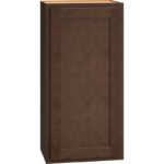 Wall Cabinet with Single Door in Classic Bark