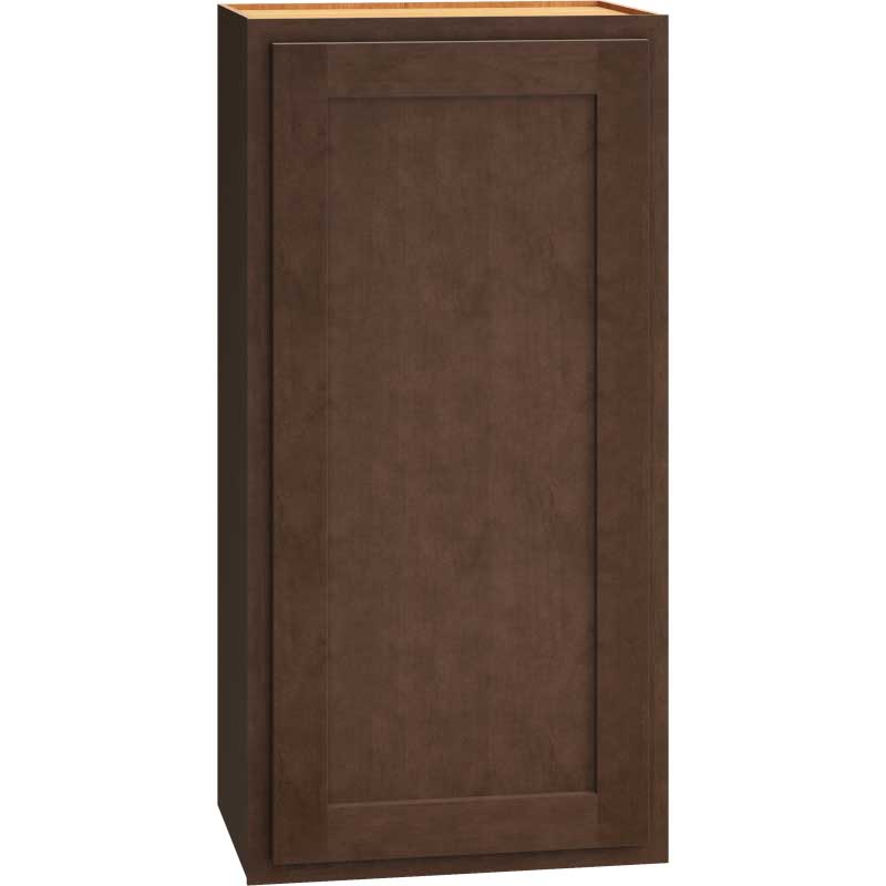 Wall Cabinet with Single Door in Classic Bark