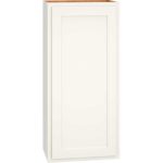 Wall Cabinet with Single Door in Classic Snow