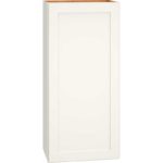Wall Cabinet with Single Door in Omni Snow