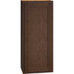 Wall Cabinet with Single Door in Classic Bark
