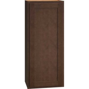 Wall Cabinet with Single Door in Classic Bark