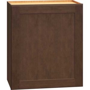 Wall Cabinet with Single Door in Classic Bark