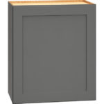 Wall Cabinet with Single Door in Omni Graphite
