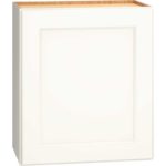 Wall Cabinet with Single Door in Spectra Snow