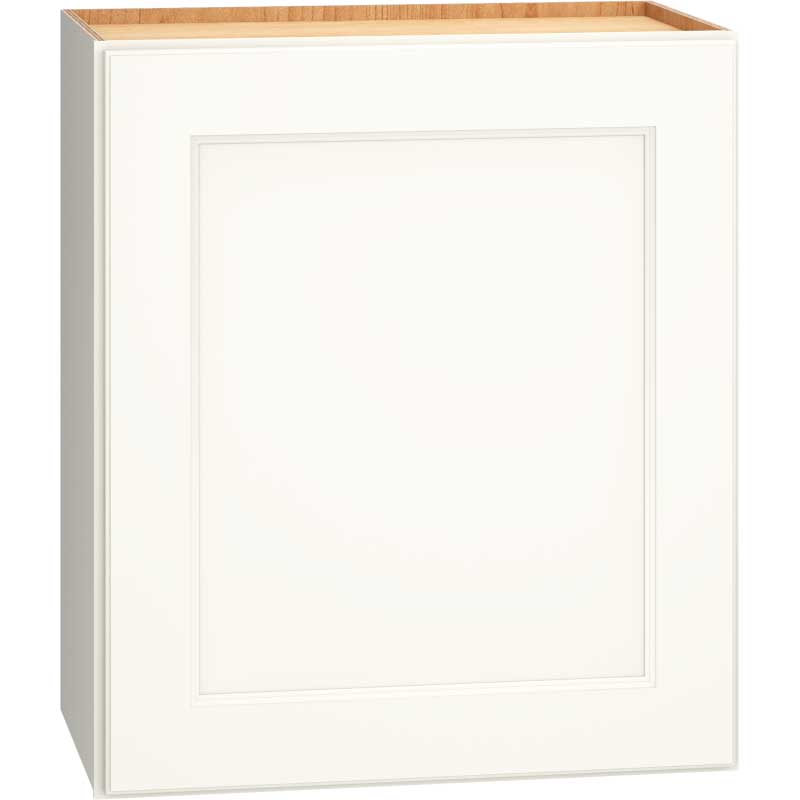 Wall Cabinet with Single Door in Spectra Snow