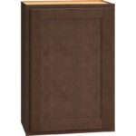 Mantra Cabinets SKU Number W2130R - 21″ x 30″ Wall Cabinet in an Classic Door Style with a Single Door & Bark Finish