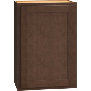 Mantra Cabinets SKU Number W2130R - 21″ x 30″ Wall Cabinet in an Classic Door Style with a Single Door & Bark Finish