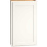 Wall Cabinet with Single Door in Classic Snow