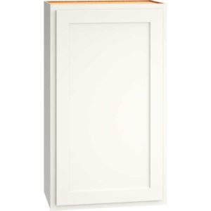 Wall Cabinet with Single Door in Classic Snow