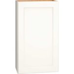 Wall Cabinet with Single Door in Spectra Snow