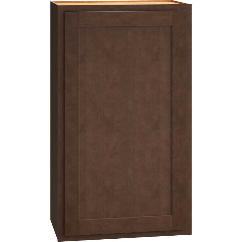 Wall Cabinet with Single Door in Classic Bark